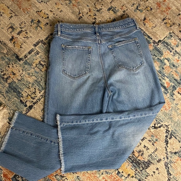 LOFT Light Blue Wide Leg Cropped Jeans - Picture 5 of 7